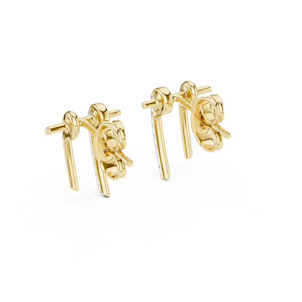 Faith Diamond Cross Stud Earring
