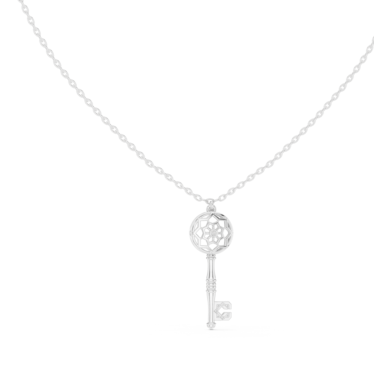 Arcana Key Silver Pendant