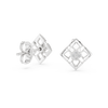 Nova Lattice Geometric Square Diamond Stud Earring