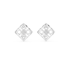 Nova Lattice Geometric Square Diamond Stud Earring