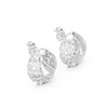 Mehndi Paisley Filigree Diamond Stud Earring