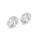 Mehndi Paisley Filigree Diamond Stud Earring