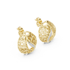 Mehndi Paisley Filigree Diamond Stud Earring