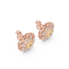Regalia Filigree Rosette Diamond Stud Earring