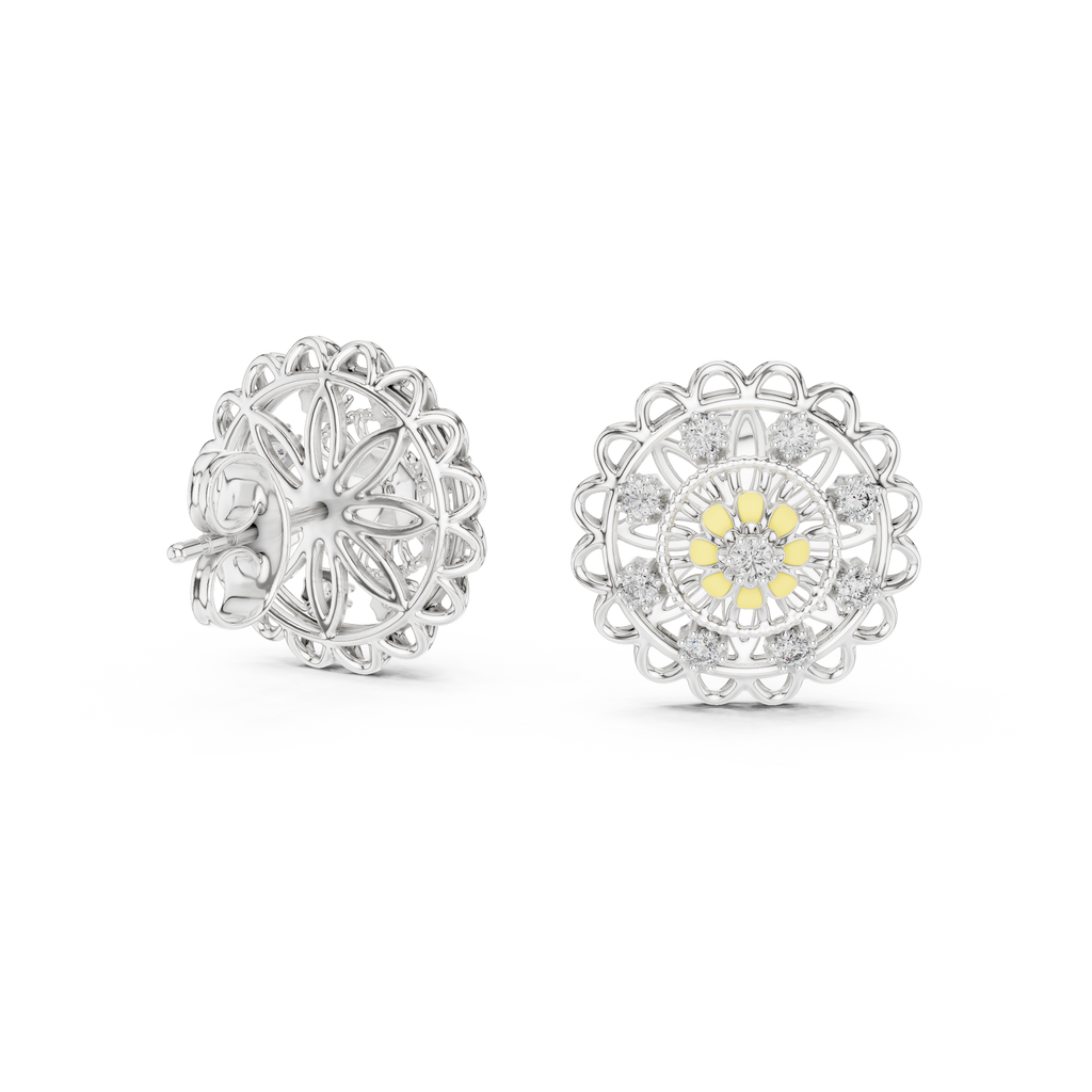 Marigold Silver Earring