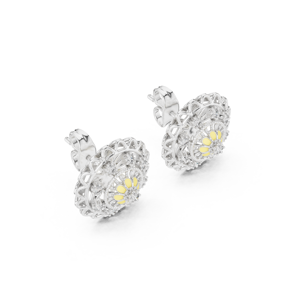 Marigold Silver Earring