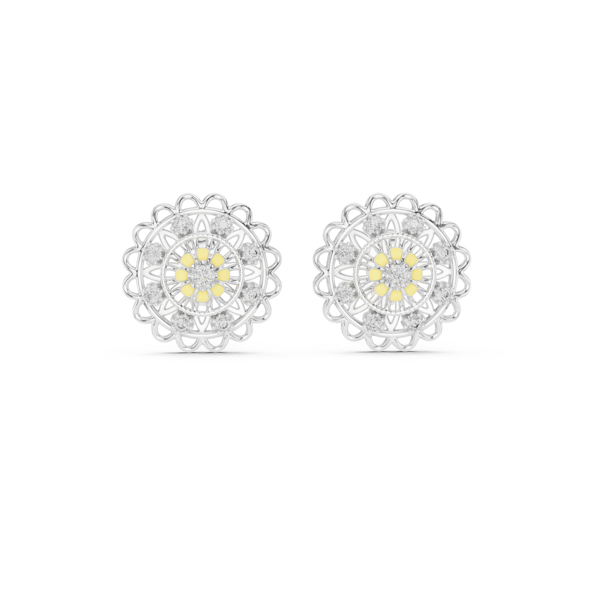 Marigold Silver Earring