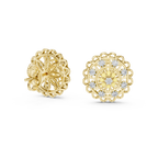 Regalia Filigree Rosette Diamond Stud Earring