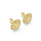Regalia Filigree Rosette Diamond Stud Earring