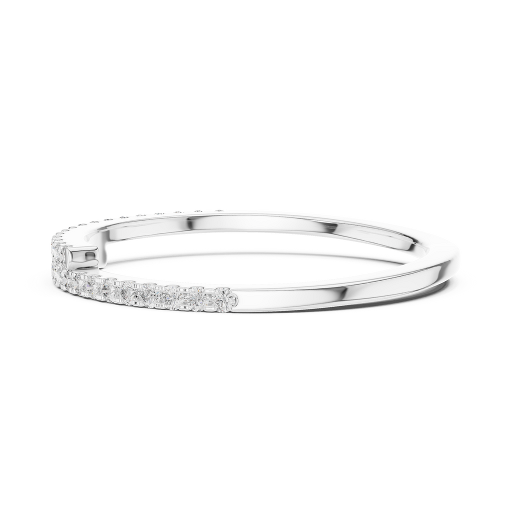 Aria Bypass Double-to-Single Pavé Wrap Band Ring