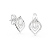 Nuvola Layered Petal Diamond Stud Earring