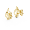 Ember Flame Diamond Cluster Stud Earring