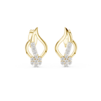 Ember Flame Diamond Cluster Stud Earring