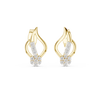 Ember Flame Diamond Cluster Stud Earring