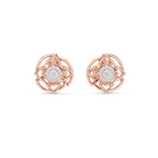 Mandala Halo Diamond Stud Earring