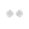 Mandala Halo Diamond Stud Earring