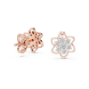 Petal Bloom Floral Cluster Diamond Stud Earring