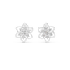 Petal Bloom Floral Cluster Diamond Stud Earring