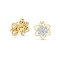 Petal Bloom Floral Cluster Diamond Stud Earring