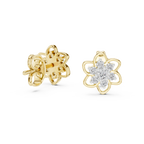 Petal Bloom Floral Cluster Diamond Stud Earring