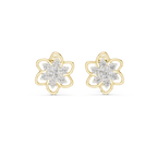 Petal Bloom Floral Cluster Diamond Stud Earring