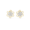 Petal Bloom Floral Cluster Diamond Stud Earring