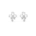Bloom Cross Diamond Stud Earring