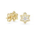Fleur Star Floral Diamond Stud Earring