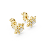 Fleur Star Floral Diamond Stud Earring