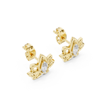 Padma Lotus Marquise Stud Earring