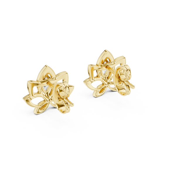 Padma Lotus Marquise Stud Earring