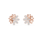 Clover Heart Diamond Stud Earring