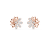 Clover Heart Diamond Stud Earring