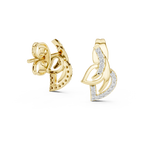Aria Twin-Petal Diamond Stud Earring
