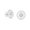 Solstice Spoke Halo Diamond Stud Earring