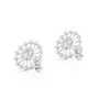 Solstice Spoke Halo Diamond Stud Earring