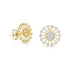Solstice Spoke Halo Diamond Stud Earring