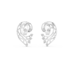Paisley Swirl Diamond Stud Earrings