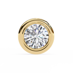 Elegant Round Natural Diamond Stud Earrings
