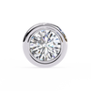 Elegant Round Natural Diamond Stud Earrings