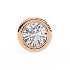 Elegant Round Natural Diamond Stud Earrings