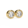 Elegant Round Natural Diamond Stud Earrings