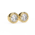 Elegant Round Natural Diamond Stud Earrings