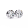 Elegant Round Natural Diamond Stud Earrings