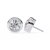 White Gold Bezel-Set Round Diamond Stud Earrings