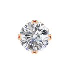 Round Cut Natural Diamond Stud Earrings