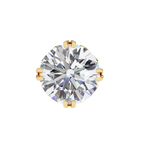 Round Cut Natural Diamond Stud Earrings