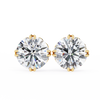 Round Cut Natural Diamond Stud Earrings