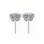 Round Cut Natural Diamond Stud Earrings