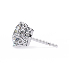 Round Cut Natural Diamond Stud Earrings